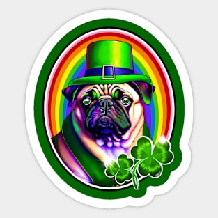 St. Paddy's Pug! Sticker